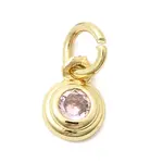 Brass Cubic Zirconia Charms