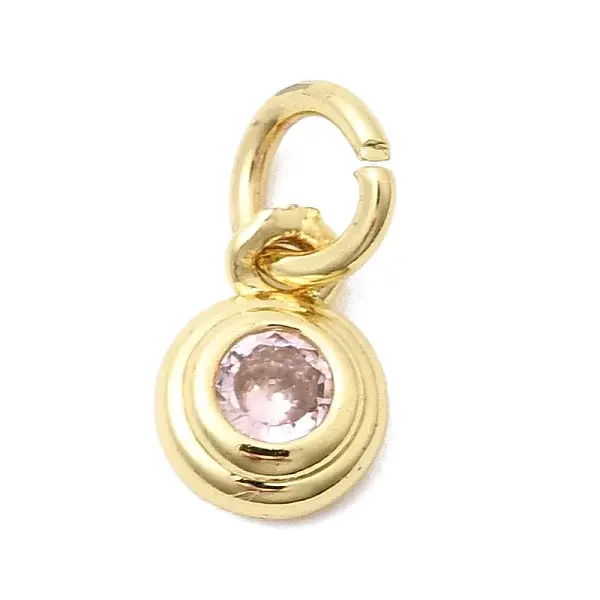 Brass Cubic Zirconia Charms