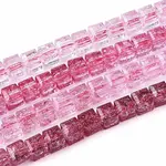 Crackle Transparent Glass Beads Strands