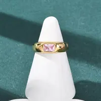 304 Stainless Steel Wide Band Finger Rings