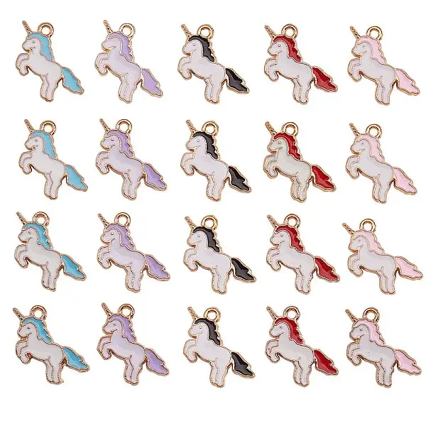 Alloy Enamel Pendants