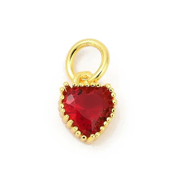 Brass Micro Pave Cubic Zirconia Pendants