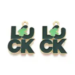 Saint Patrick's Day Alloy Enamel Pendants