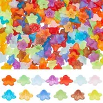 1300Pcs 13 Colors Transparent Acrylic Bead Caps