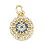 Brass Micro Pave Cubic Zirconia Pendants