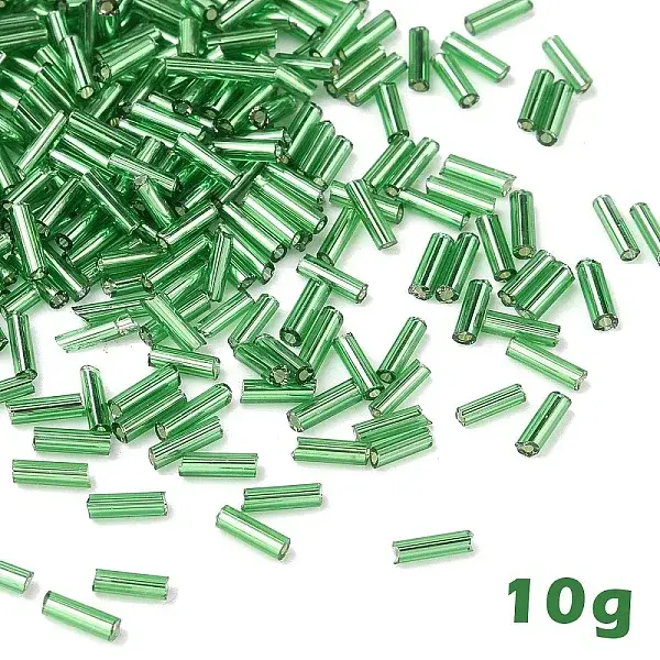 10G Glass Bugle Beads
