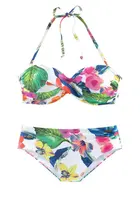 LASCANA Bikiny  modrá / ružová / biela