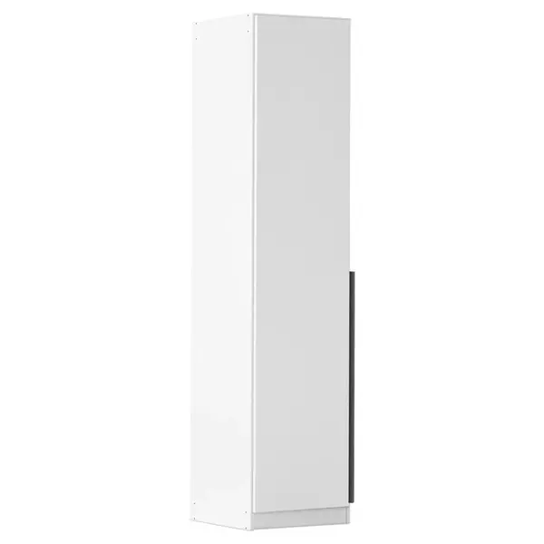 Rauch Möbel ŠATNÍ SKŘÍŇ S OTOČNÝMI DVEŘMI, bílá, tmavě šedá, 47/229/54 cm