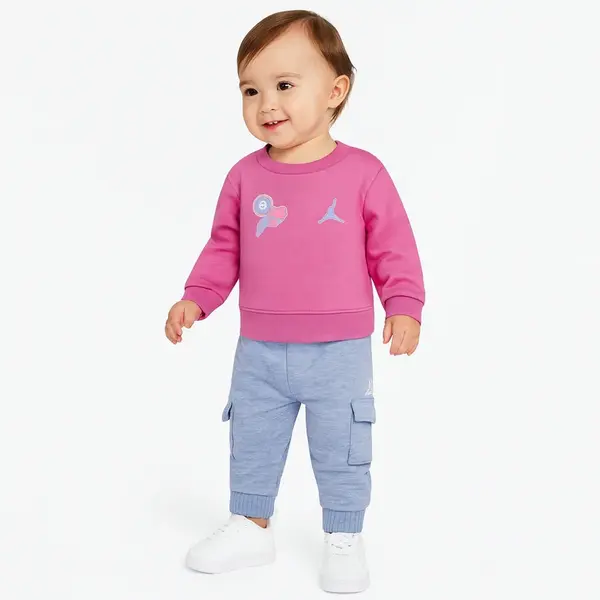 Jordan blue jeans & bling  pant set 18m
