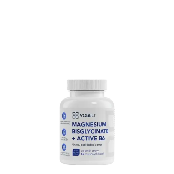 LOBEY Yobeli Horčík bisglycinát a vitamín B6 60 kapsúl