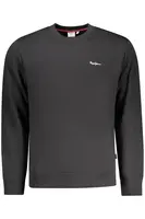 Pánská černá mikina bez kapuce