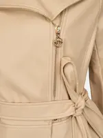 Béžová dámska koženková bunda ORSAY