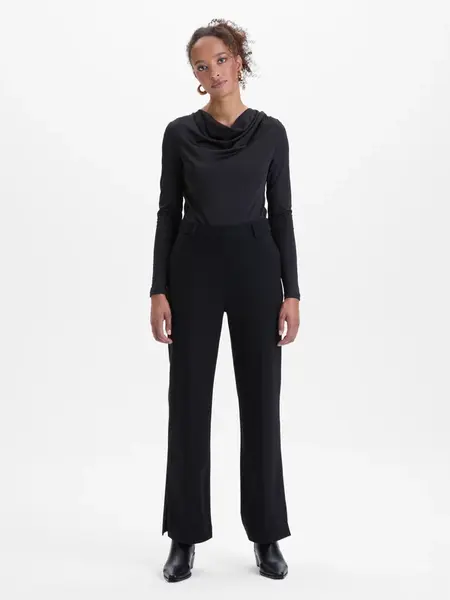 Čierne dámske rovné nohavice ORSAY