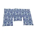 Torf-Ziegler Krční polštářek s třešňovými peckami, modro-bílý folklór, 40 x 25 cm