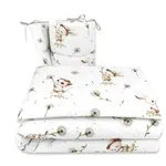 Miminu Mantinel s povlečením do postýlky, Kocourek a pampeliška - bílá, 135x100