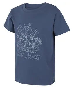 Husky  Tee Mushroom K blue, 140 Detské bavlnené tričko