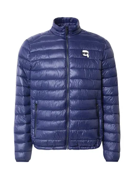 Karl Lagerfeld Prechodná bunda  tmavomodrá / čierna / biela