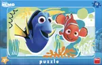 Deskové puzzle Nemo a Dory 15 dílků - -