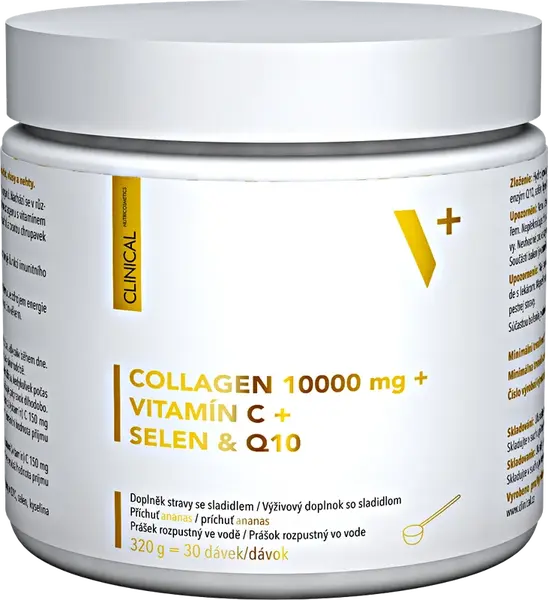 Clinical Collagen 10 000 mg + vitamin C + selen a koenzym Q10 320g