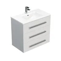 Kúpeľňová skrinka s umývadlom SAT Cube Way 80x76,5x46 cm biely lesk CUBE46803BIMOD