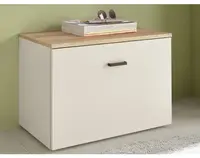 Předsíňová lavice s úložným prostorem Lima, béžová kašmír/dub evoke