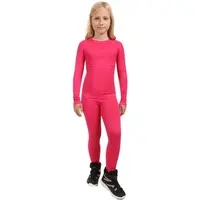 KILPI OLINE Dívčí bezešvé termo kalhoty, růžová, velikost 10Y