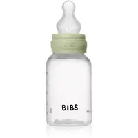 BIBS Anti-Colic Baby Bottle Silicone antikoliková fľaša so silikónovým cumlíkom Sage 150 ml