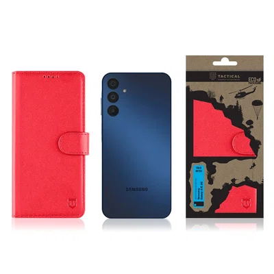 Flipové pouzdro Tactical Field Notes pro Samsung Galaxy A15 4G, červená