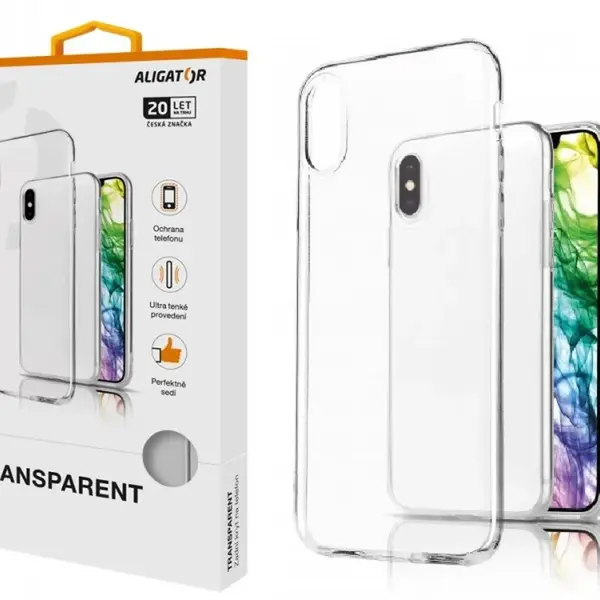 Silikonové pouzdro TRANSPARENT ALIGATOR pro Aligator S5065 Duo
