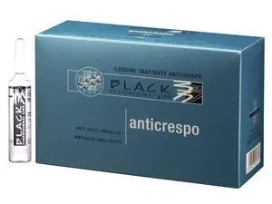 Ampulky pro odstranění krepatosti z vlasů Black Anti-frizz - Anticrespo Hair Lotion - 12 x 10 ml (01075) + dárek zdarma