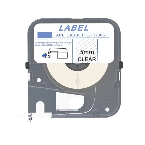 Max LM-305T, 5mm x 8m, průhledná kompatibilní páska