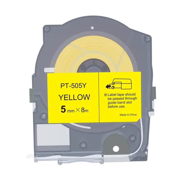 Max LM-505Y, 5mm x 8m, žlutá kompatibilní páska