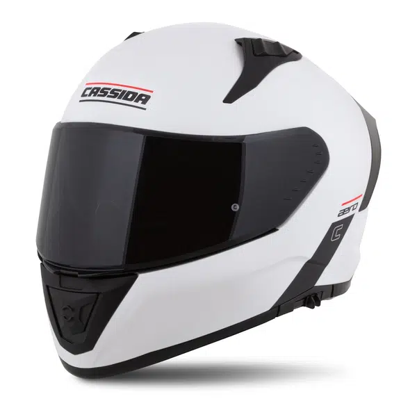 Moto přilba Cassida Aero Solid bílá/černá L (59-60)