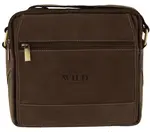 Pánská kožená crossbody/taška hnědá - Wild Trewor