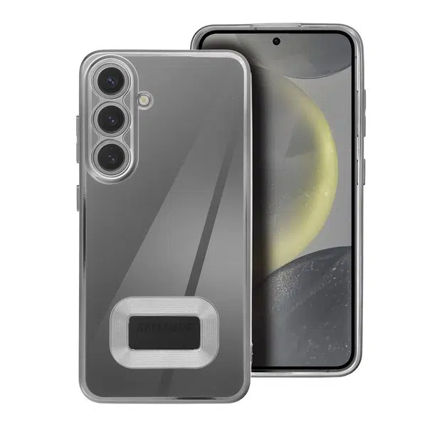 Zadní kryt Case GLAM pro Samsung Galaxy S25+, stříbrná