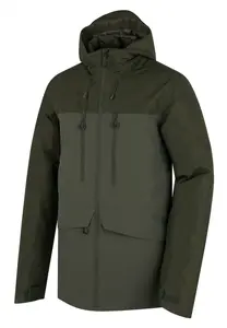 Husky Nebet M XL, dark khaki Pánská plněná zimní bunda