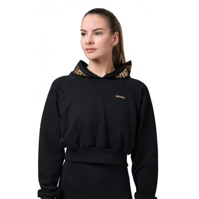 Dámská mikina Nebbia Golden Crop 824 Black XS