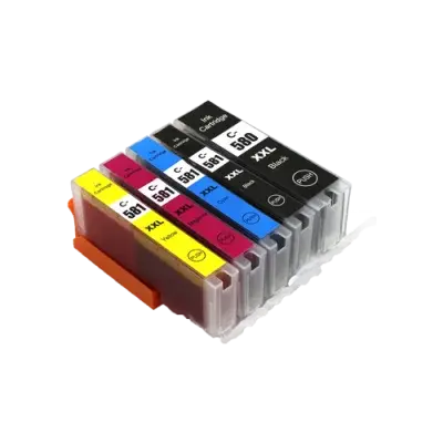 Canon CLI-581XXL Bk, C,M,Y + PGI-580XXLBk multipack kompatibilní cartridge