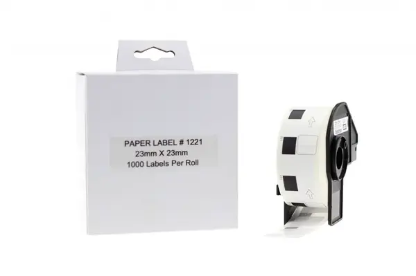 Kompatibilní role etiket pro Brother DK-11221, 23mm x 23mm, 1000 etiket