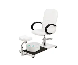 Pedikúrní sada Weelko Astra - křeslo + masážní lázeň nohou + podnožka - bílá (WKS004.A26) + dárek zdarma