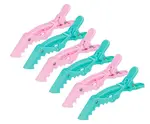 Klipsy do vlasů Sibel Gator - 11 cm, růžové, zelené, 6 ks (P005202) + dárek zdarma