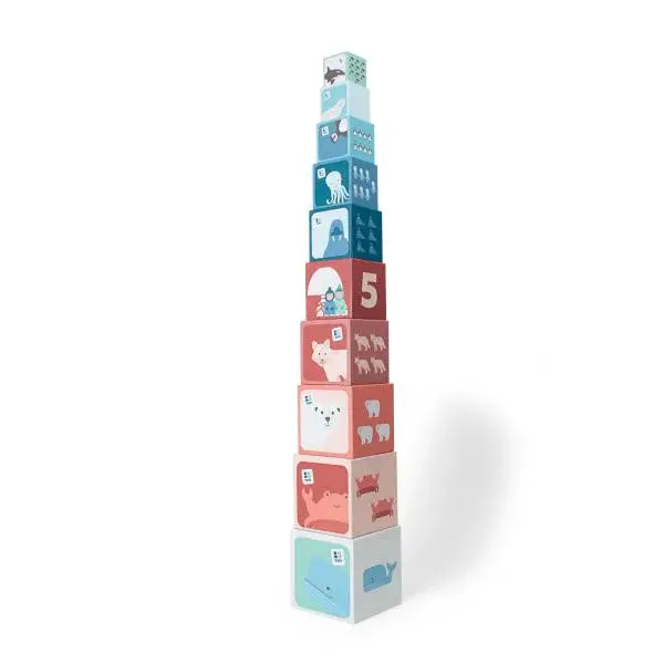 BS Toys Stohovací pyramida - čísla