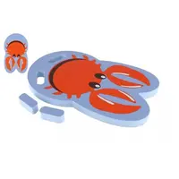 Plavecká deska krab pěnová 25x41cm