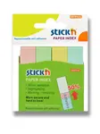 Samolepicí záložky Hopax Stick’n Notes - 50 x 12 mm, 4 x 100 listů, pastelové
