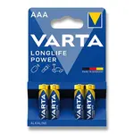 Baterie VARTA Longlife Power - AAA, LR03 / 1.5 V, mikrotužka 4 ks
