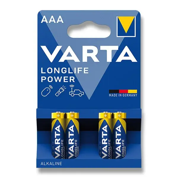 Baterie VARTA Longlife Power - AAA, LR03 / 1.5 V, mikrotužka 4 ks