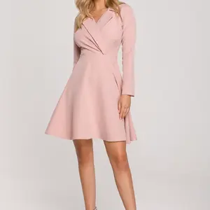 Dámské šaty Makover Makover_Dress_K138_Crepe_Pink