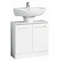 Carryhome SKŘÍŇKA POD UMYVADLO, bílá, bílá, 60/62/33 cm