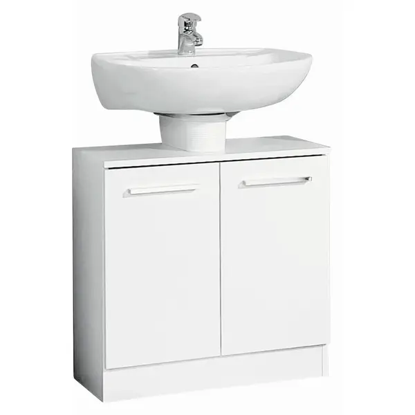 Carryhome SKŘÍŇKA POD UMYVADLO, bílá, bílá, 60/62/33 cm