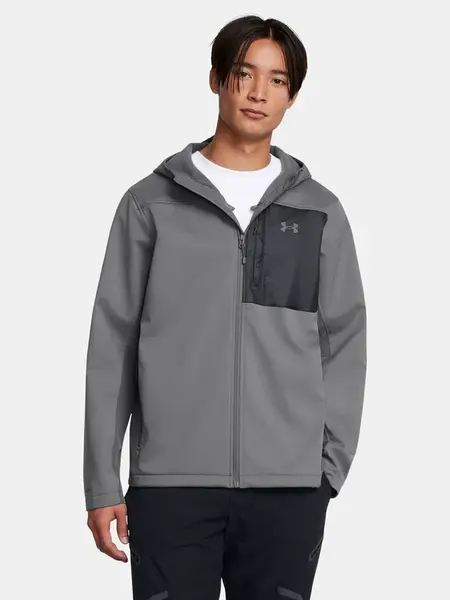 Pánská bunda Under Armour SHIELD HOODED JACKET-GRY - Pánské